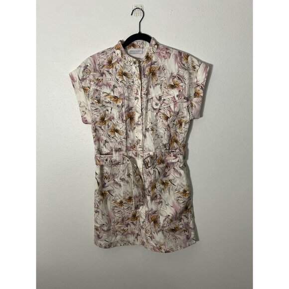 Rebecca Vallance Dresses & Skirts - Rebecca Vallance Fleur Du Mal Belted Floral Mini Dress Size 4 US